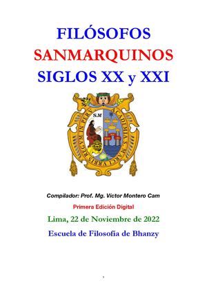 Filósofos Sanmarquinos (Muestra Gratis 50 Páginas)