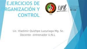 Ejercicios De Organización Y Control