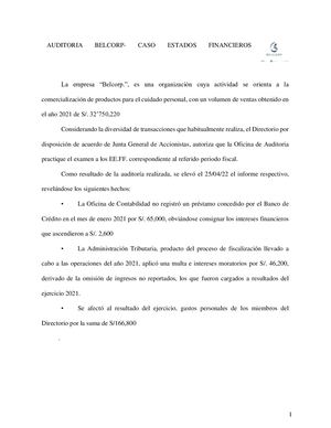 Informe De Auditoria BELCORP
