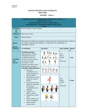 Planes De Clase Practica 2