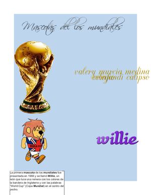 Mascotas De Muldial Valery Murcia Comfandi Calipso