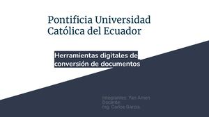 Herramientas Digitales De Conversión De Documentos