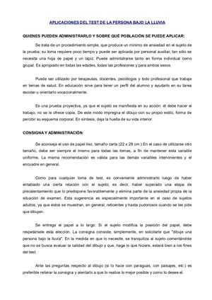 Test Persona Bajo La Lluvia