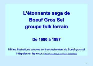 Bœuf Gros Sel story