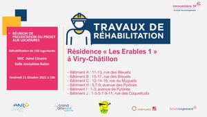 Présentation réhabilitation logements résidence Les Erables 1 21 octobre 2022