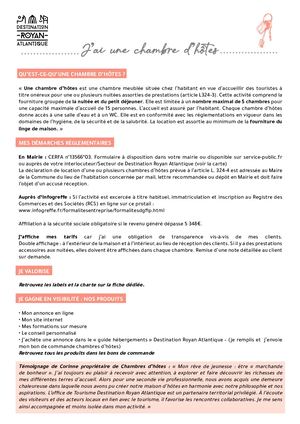 J'ai Une Chambre D'hôtes