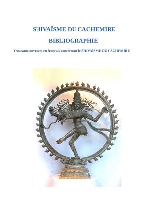 Bibliographie du shivaisme du cachemire