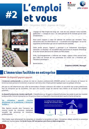Newsletter Emploi Et Vous Agence