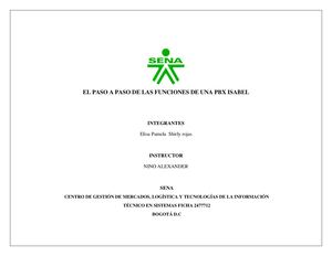 Manual De Funcionamiento De La Maquina De Isabel Manual