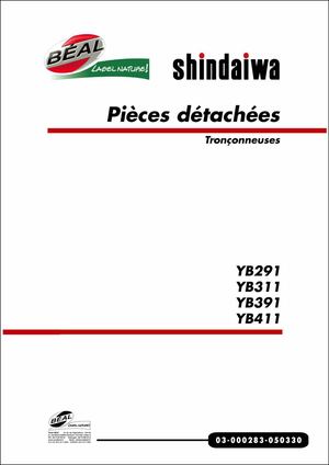 Tronçonneuse SHINDAIWA YB 291 311 391 411