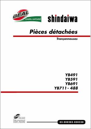 Tronçonneuse SHINDAIWA YB 491 591 691 711 488
