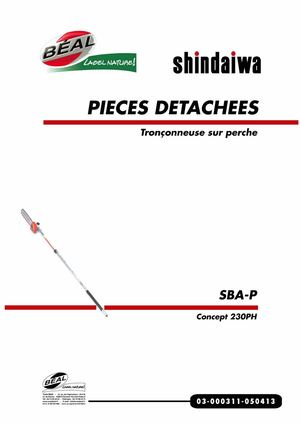 Tronçonneuse SHINDAIWA sur Perche SBA-P concept 230 PH