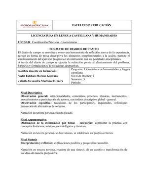 DIARIO DE CAMPO LA BRÚJULA