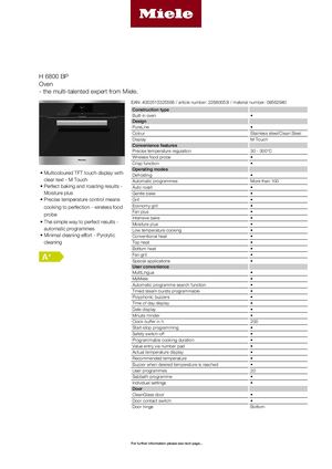 H 6800 BP 09562940
