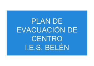 Plan De Evacuacion