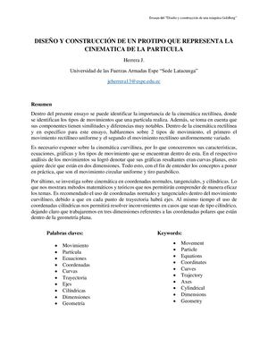 Ensayo Proyecto Cinemática Herrera Julio