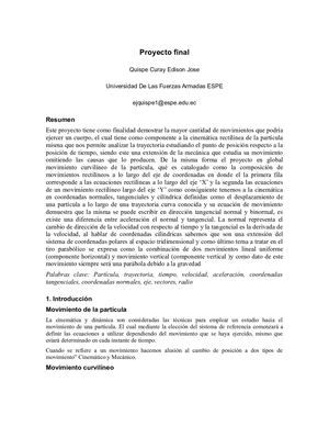 Ensayo Proyecto Final