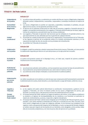 06. Constitución Española IADECA PRO Título VI