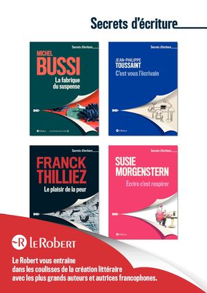 Dossier de presse - collection "Secrets d'écriture"