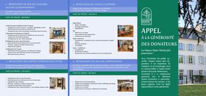 Appel à la générosité des donateurs - La Maison Marie-Thérèse fait peau neuve