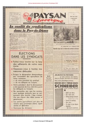 Le Paysan D Auvergne 01 1965 N 506