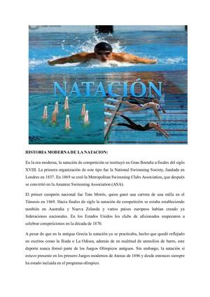 Historia De La Natación (1)