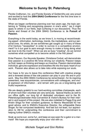 SNAG 2004 Conference Program