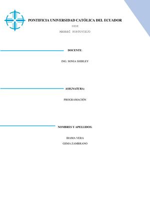 Estructuras De Control Programacion