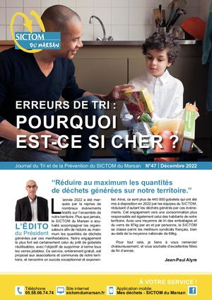Journal du Tri et de la Prévention - N°47 Décembret 2022
