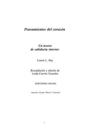 Pensamientos Del Corazon Louise Hay