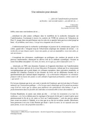 Dumazedier In Revue Eps