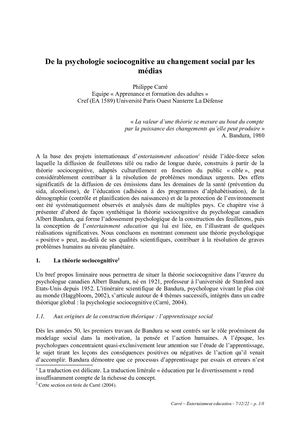 Psychologie positive et medias