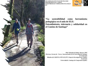 La sostenibilidad como herramienta pedagógica en el aula de ELE: Entendimiento, tolerancia y solidaridad en el Camino de Santiago