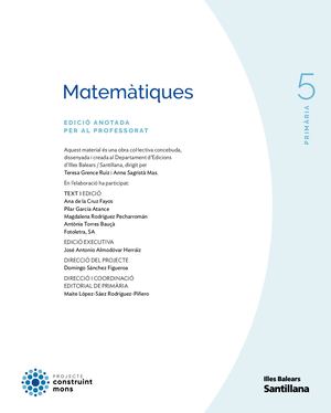 260067 LLIBRE ANOTAT MATEMATIQUES 5 CM BALEARS TRIM 01