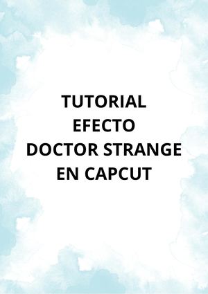 Tutorial Efecto Doctor Strange