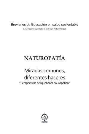 Naturopatía, miradas comunes