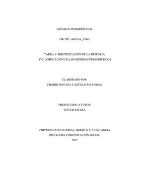 Tarea 1 Generos Periodisticos