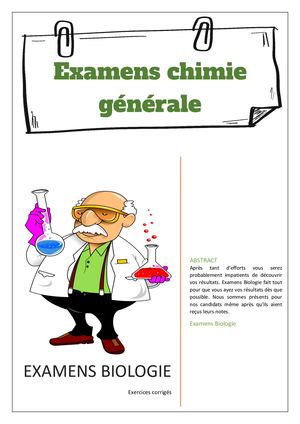 Examen Chimie Générale avec correction SVI et svtu