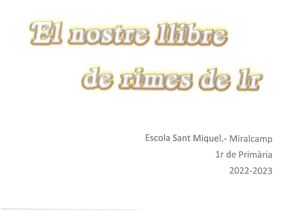 Llibre Rimes 1r 2022 2023