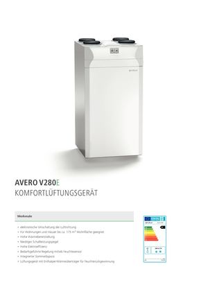 Prolux Datenblaetter Avero V280 Enthalpie DE