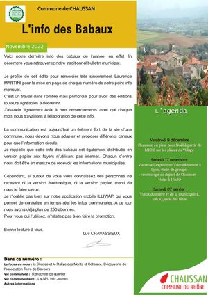 Info Des Babaux Novembre 2022