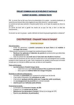 Projet 4.9 - Carnet De Bord