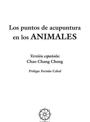 Puntos de Acupuntura en Animales