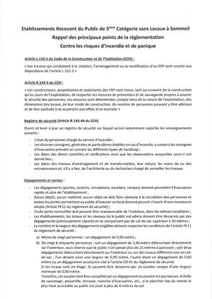 Erp 5ème Cat Sans Locaux Sommeil 20220411