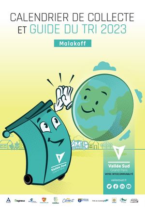 Calendrier de collecte et guide du tri 2023 - Malakoff