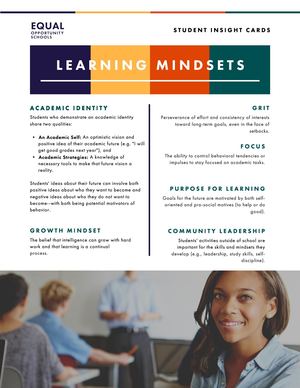 Learning Mindsets