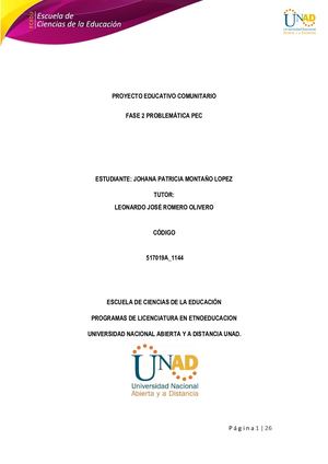 Fase 4 Formato De Caracterización Del Pec Proyecto Educativo Comunitario