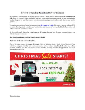 How Till System For Retail Benefits Your Business