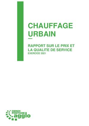 Rapport annuel 2021 - Chauffage urbain