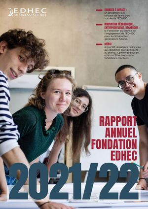 Rapport Annuel Fondation EDHEC 2021 2022